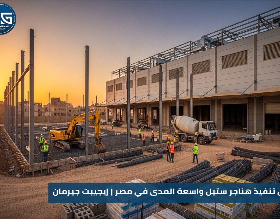 مقاول تنفيذ هناجر ستيل واسعة المدى في مصر إيجيبت جيرمان
