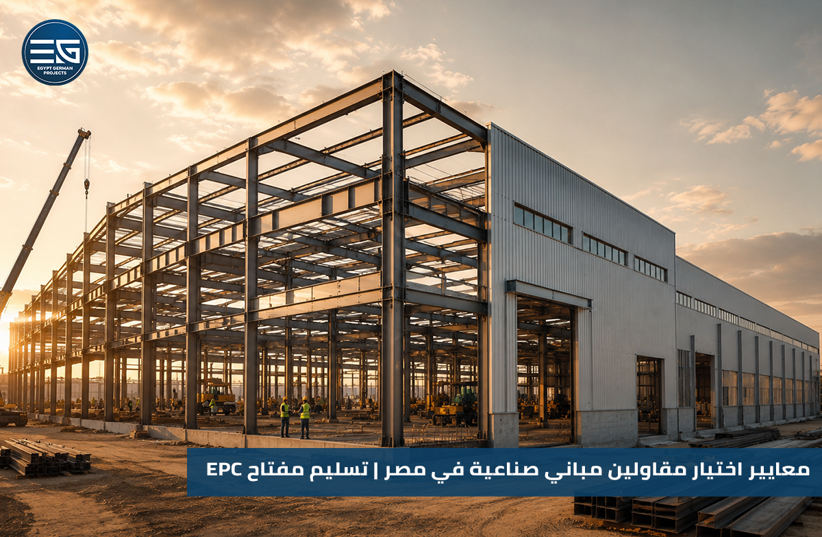 معايير اختيار مقاولين مباني صناعية في مصر تسليم مفتاح EPC